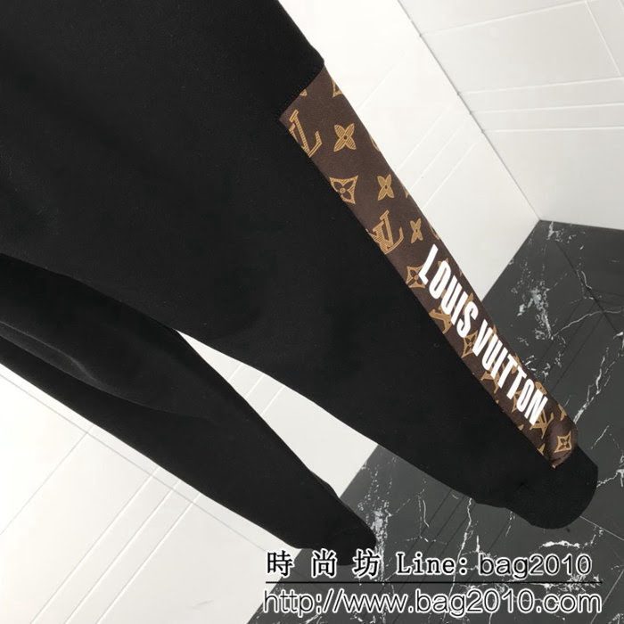 LV路易威登 定制老花logo圖案拼接 18SS秋冬衛褲 ydi1120